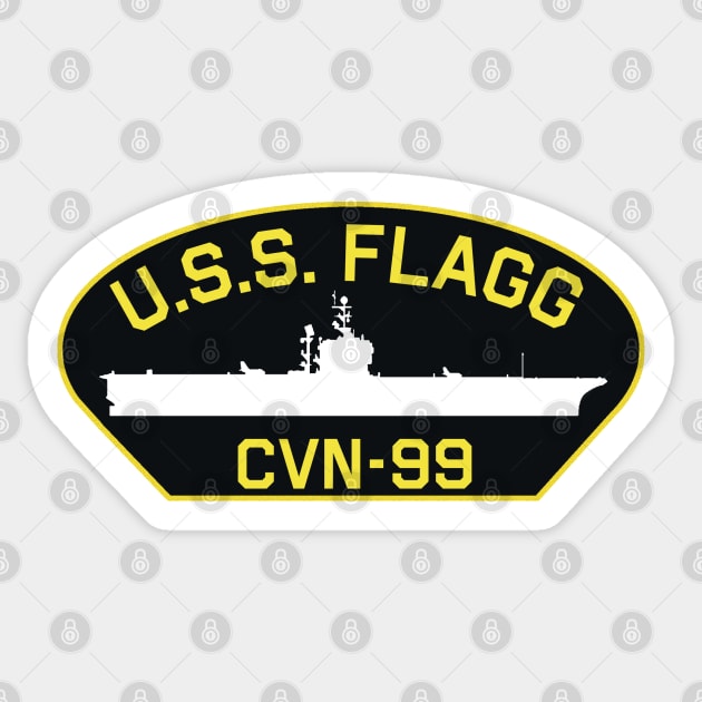 USS Flagg Patch Sticker by PopCultureShirts